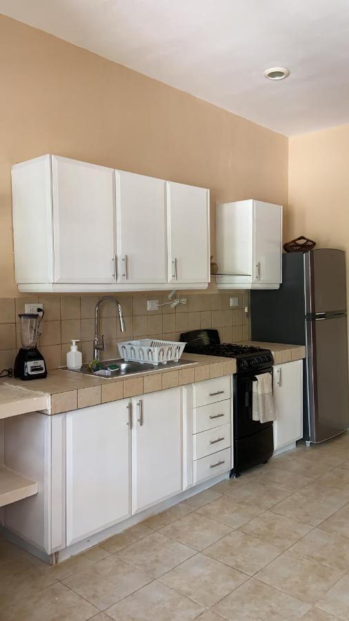 Beachfront Apartment With Swimming Pool. One Bedroom Celestun Bagian luar foto